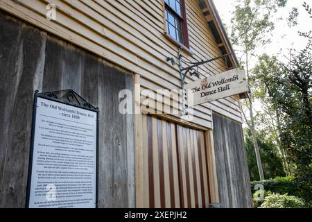 Village historique de Wollombi dans la région de Hunter en Nouvelle-Galles du Sud, la salle de danse Old Wollombi et centre d'événements, NSW, Australie, 2024 Banque D'Images