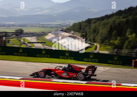 23 MANSELL Christian (aus), ART Grand Prix, Dallara F3 2019, action lors de la 6ème manche du Championnat FIA de formule 3 2024 du 28 au 30 juin 2024 sur le Red Bull Ring, à Spielberg, Autriche - photo Diederik van der Laan / Agence photo néerlandaise / DPPI Banque D'Images