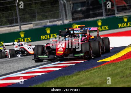 23 MANSELL Christian (aus), ART Grand Prix, Dallara F3 2019, action lors de la 6ème manche du Championnat FIA de formule 3 2024 du 28 au 30 juin 2024 sur le Red Bull Ring, à Spielberg, Autriche - photo Diederik van der Laan / Agence photo néerlandaise / DPPI Banque D'Images