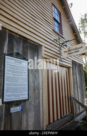 Village historique de Wollombi dans la région de Hunter en Nouvelle-Galles du Sud, la salle de danse Old Wollombi et centre d'événements, NSW, Australie, 2024 Banque D'Images