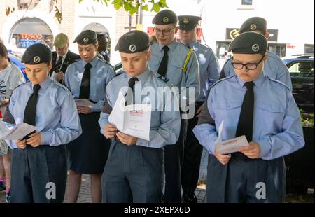 9th Brentwood Essex 29th juin 2024 Forces armées Service de jour Brentwood Essex cadets de l'air/ATC crédit : Ian Davidson/Alamy Live News Banque D'Images