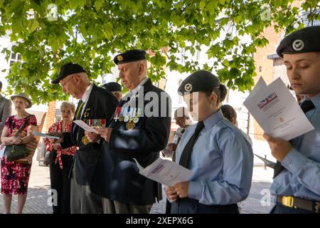 9th Brentwood Essex 29th juin 2024 Forces armées Service de jour Brentwood Essex crédit : Ian Davidson/Alamy Live News Banque D'Images