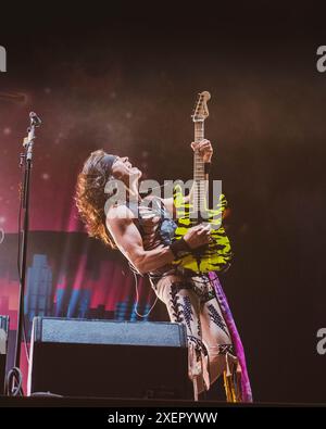 L'american Band Steel Panther joue au Danish Copenhagen Festival 2024. Crédit : Andrea Pinna Banque D'Images