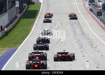 Spielberg, Autriche. 29 juin 2024. Grille de départ du Grand Prix d'Autriche de formule 1 Qatar Airways 2024, 11ème manche du Championnat du monde de formule 1 2024 du 28 au 30 juin 2024 sur le Red Bull Ring, à Spielberg, Autriche - photo DPPI crédit : DPPI Media/Alamy Live News Banque D'Images