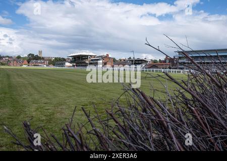 Hippodrome de Warwick, Warwickshire, Royaume-Uni Banque D'Images