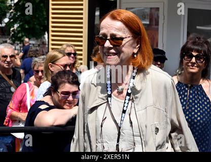 Karlovy Vary, République tchèque. 29 juin 2024. L'actrice tchèque IVA Janzurova participe au 58e Festival international du film de Karlovy Vary, le 29 juin 2024, à Karlovy Vary, en République tchèque. Crédit : Katerina Sulova/CTK photo/Alamy Live News Banque D'Images