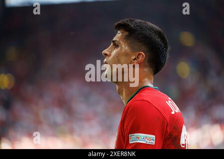 Dortmund, Allemagne. 22 juin 2024. Joao Cancelo (Portugal) vu lors du match UEFA Euro 2024 entre la Turquie et le Portugal au signal Iduna Park. Score final ; Turquie 0:3 Portugal. Crédit : SOPA images Limited/Alamy Live News Banque D'Images