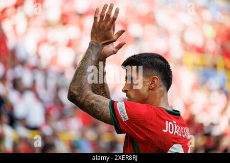 Dortmund, Allemagne. 22 juin 2024. Joao Cancelo (Portugal) vu lors du match UEFA Euro 2024 entre la Turquie et le Portugal au signal Iduna Park. Score final ; Turquie 0:3 Portugal. Crédit : SOPA images Limited/Alamy Live News Banque D'Images