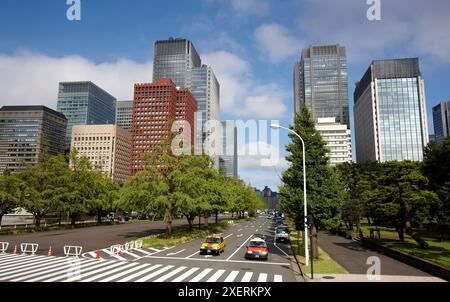 Bâtiments Marunouchi, Chiyoda zone d'affaires, Tokyo, Japon. Banque D'Images