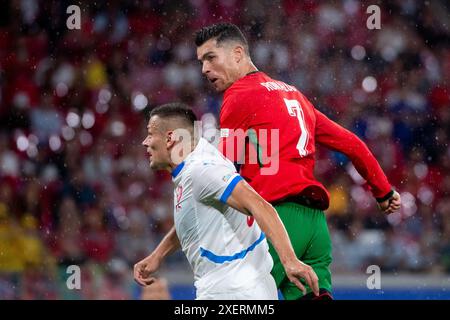 Cristiano Ronaldo (Portugal, #07), GER, Portugal (POR) vs République tchèque (CZE), Fussball Europameisterschaft, UEFA EURO 2024, Gruppe F, 1. Spieltag, 18.06.2024 Foto : Eibner-Pressefoto/Michael Memmler Banque D'Images