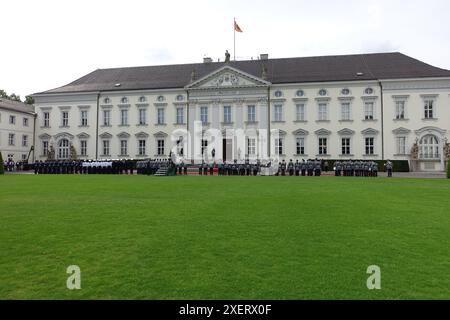 Le château de Bellevue, résidence officielle du président de la République fédérale d'Allemagne Banque D'Images