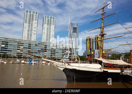 Museo Fragata Sarmiento. Puerto Madero. Buenos Aires. Argentine. Banque D'Images