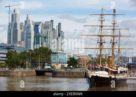 Museo Fragata Sarmiento. Puerto Madero. Buenos Aires. Argentine. Banque D'Images