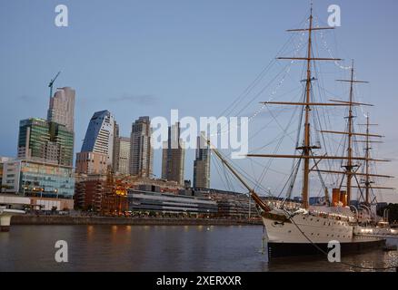 Museo Fragata Sarmiento. Puerto Madero. Buenos Aires. Argentine. Banque D'Images