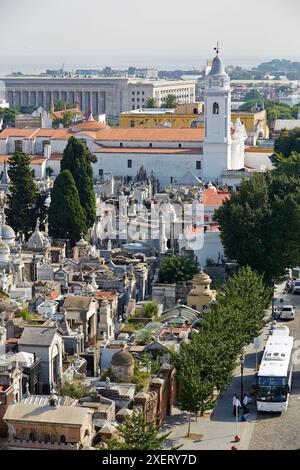 Basilique Nuestra se–Ora del Pilar. Cementerio de la Recoleta. Buenos Aires. Argentine. Banque D'Images