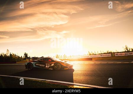 05 BALFE Shaun (gbr), REAL DEL SARTE Ruben (nld), BARNICOAT Ben (gbr), NEARY Sam (gbr), Mercedes AMG GT3 EVO, action, TotalEnergies lors des 24 heures de Spa CrowdStrike 2024, 2ème course de la GT World Challenge Europe Endurance Cup 2024, du 26 au 30 juin 2024 sur le circuit de Spa-Francorchamps, à Stavelot, Belgique Banque D'Images