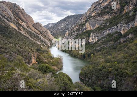 Belle vue sur les gorges de Congost de Mu en Catalogne Banque D'Images