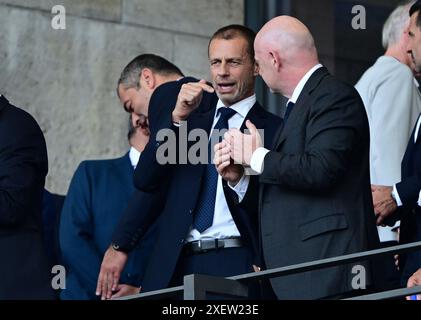 Berlin, Allemagne. 29 juin 2024. Aleksander Ceferin lors du match UEFA Euro 2024 entre la Suisse et l'Italie, Round of 16, joué à l'Olympiastadion le 29 juin 2024 à Munich, Allemagne. (Photo de Valeria WItters/Witters/Sipa USA) crédit : Sipa USA/Alamy Live News Banque D'Images