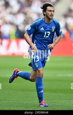 BERLIN, ALLEMAGNE - JUIN 29 : L'Italien Matteo Darmian lors du match entre la Suisse et l'Italie du Round 16 - UEFA EURO 2024 à l'Olympiastadion le 28 juin 2024 à Berlin, Allemagne. Photo de Sebastian Frej crédit : Sebo47/Alamy Live News Banque D'Images