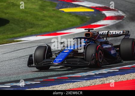 Red Bull Ring, Spielberg, Autriche. 29 juin 2024 ; Alexander Albon de Thaïlande et Williams Racing lors du Grand Prix de formule 1 d'Autriche crédit : Jay Hirano/AFLO/Alamy Live News Banque D'Images