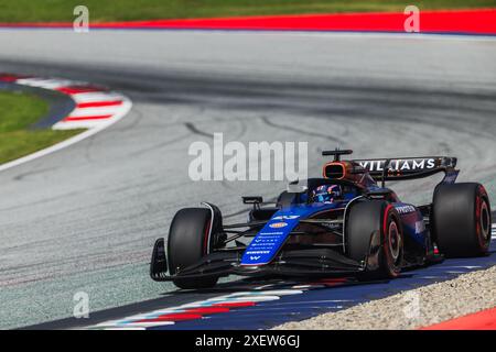 Red Bull Ring, Spielberg, Autriche. 29 juin 2024 ; Alexander Albon de Thaïlande et Williams Racing lors du Grand Prix de formule 1 d'Autriche crédit : Jay Hirano/AFLO/Alamy Live News Banque D'Images