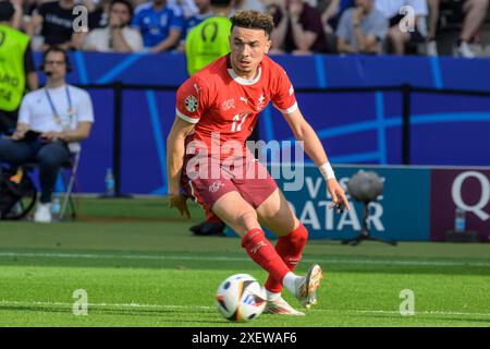 Berlin, Deutschland. 29 juin 2024. GER, Berlin, soccer, Suisse vs Italie, ronde 16, manche 16, UEFA EURO 2024, SP, Olympia - Stadium Berlin, Ruben Vargas (Suisse, sui), 29.06. 2024, crédit : HMB Media/Alamy Live News Banque D'Images