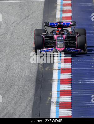 Spielberg, Autriche. 29 juin 2024. Spielberg circuit 31 Esteban Ocon fra) BWT Alpine F1 Team fra) Alpine A524 Renault, lors du Grand Prix d'Autriche de formule 1 2024, 11e tour du Championnat du monde de formule 1 2024, le 28-30 juin 2024 au Red Bull Ring de Spielberg, Autriche. (Ian Bundey/SPP) crédit : SPP Sport Press photo. /Alamy Live News Banque D'Images