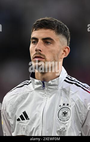 Dortmund, Allemagne. 29 juin 2024. Kai Havertz, de l'Allemagne, lors du match de l'UEFA EURO 2024 Round of 16 entre l'Allemagne et le Danemark au BVB Stadion Dortmund. Crédit : Meng Gao/Alamy Live News Banque D'Images