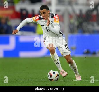 29 juin 2024 - Allemagne v Danemark - Championnats UEFA Euro 2024 - R16 - Dortmund. Jamal Musiala en action. Image : Mark pain / Alamy Live News Banque D'Images