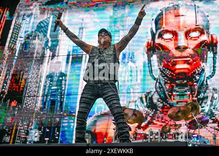 Clisson, France. 29 juin 2024. Accepter de se produire sur scène au Hellfest Open Air Festival à Clisson, France, le 29 juin 2024. Photo de Julien Reynaud/APS-médias/ABACAPRESS. COM Credit : Abaca Press/Alamy Live News Banque D'Images