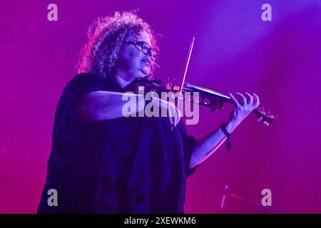 Clisson, France. 29 juin 2024. Skyclad se produit sur scène au Hellfest Open Air Festival à Clisson, France, le 29 juin 2024. Photo de Julien Reynaud/APS-médias/ABACAPRESS. COM Credit : Abaca Press/Alamy Live News Banque D'Images