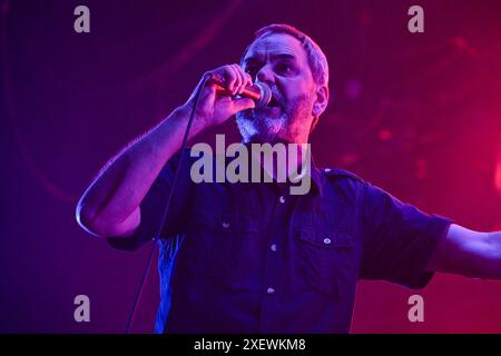 Clisson, France. 29 juin 2024. Skyclad se produit sur scène au Hellfest Open Air Festival à Clisson, France, le 29 juin 2024. Photo de Julien Reynaud/APS-médias/ABACAPRESS. COM Credit : Abaca Press/Alamy Live News Banque D'Images