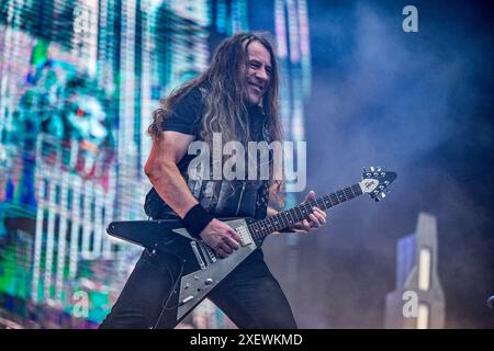 Clisson, France. 29 juin 2024. Accepter de se produire sur scène au Hellfest Open Air Festival à Clisson, France, le 29 juin 2024. Photo de Julien Reynaud/APS-médias/ABACAPRESS. COM Credit : Abaca Press/Alamy Live News Banque D'Images