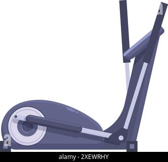 Machine d'entraînement elliptique prête pour un excellent entraînement Illustration de Vecteur