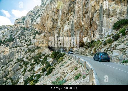 Sur le chemin du point culminant sur la belle île des Baléares Majorque - Cap de Formentor - Espagne Banque D'Images