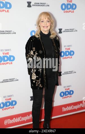 Sydney, Australie. 30 juin 2024. Belinda Giblin assiste à la première de The ODD couple à Sydney au Theatre Royal Sydney, King Street. Crédit : Richard Milnes/Alamy Live News Banque D'Images