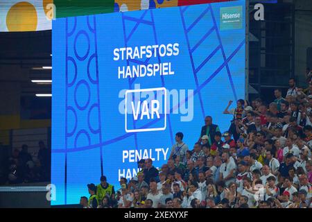 Dortmund, Allemagne. 29 juin, 2024.VAR dans le meilleur des 16 matchs ALLEMAGNE, Danemark. , . Le 29 juin 2024 à Dormund, Allemagne. Crédit photographe : Peter Schatz/Alamy Live News Banque D'Images