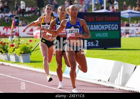 Angers, France. 28 juin 2024. Rénelle Lamote, 800 M féminin lors des Championnats de France d'athlétisme 2024 le 28 juin 2024 au stade du Lac de Maine à Angers, France - photo Laurent Lairys/DPPI crédit : DPPI Media/Alamy Live News Banque D'Images