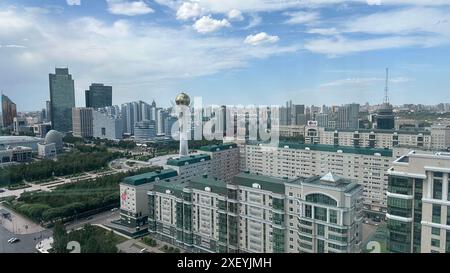 Astana. 23 juin 2024. Cette photo prise le 23 juin 2024 montre la vue de la ville d'Astana, Kazakhstan. Crédit : lu Jinbo/Xinhua/Alamy Live News Banque D'Images