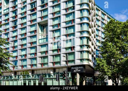 Residence Inn Marriott Apartment Hotel, Kensington, Royal Borough of Kensington & Chelsea, Londres, Angleterre, Royaume-Uni Banque D'Images