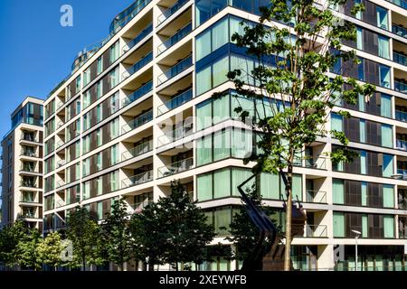 Royal Warwick Square, Kensington, Royal Borough of Kensington & Chelsea, Londres, Angleterre, Royaume-Uni Banque D'Images