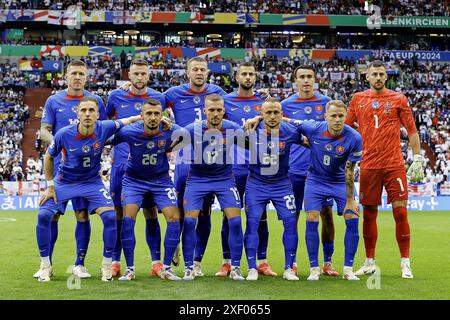 Gelsenkirchen, Allemagne. 30 juin 2024. GELSENKIRCHEN, 30-06-20204, Stadium Veltins Arena, Championnat d'Europe de Football Euro2024, Round of 16 match no.40 entre l'Angleterre et la Slovaquie. Crédit : Pro Shots/Alamy Live News Banque D'Images