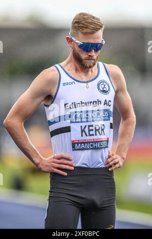 Josh Kerr lors du Microplus UK Athletics Championships Day 2 au Manchester Regional Arena, Manchester, Royaume-Uni, 30 juin 2024 (photo par Craig Thomas/News images) à Manchester, Royaume-Uni le 30/06/2024. (Photo de Craig Thomas/News images/SIPA USA) Banque D'Images