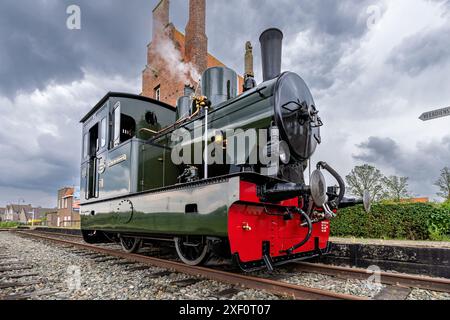 museum Steamtram Hoorn-Medemblik à la station de train à vapeur du patrimoine Medemblik Banque D'Images