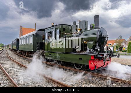 museum Steamtram Hoorn-Medemblik à la station de train à vapeur du patrimoine Medemblik Banque D'Images