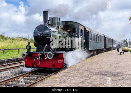 museum Steamtram Hoorn-Medemblik à la station de train à vapeur du patrimoine Medemblik Banque D'Images