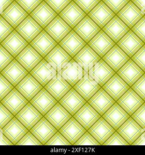 Motif sans couture diagonale géométrique écossais. Motif d'impression textile isolé de dessin animé jaune à carreaux. Illustration vectorielle sur fond Illustration de Vecteur