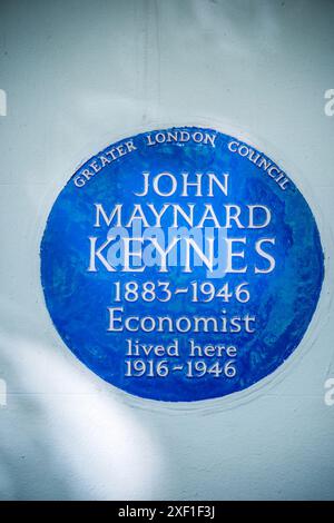 John Maynard Keynes peste à Londres, Royaume-Uni Banque D'Images