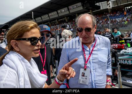 Spielberg, Autriche, le 30 juin 2024, George Lucas, célèbre star de cinéma participant au jour de la course, 11e manche du championnat de formule 1 2024. Crédit : Michael Potts/Alamy Live News Banque D'Images