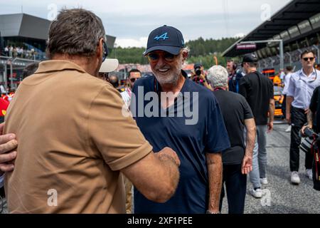 Spielberg, Autriche, 30 juin 2024, Flavio Briatore, ancien propriétaire de l'écurie présent lors de la journée de course, 11e manche du championnat de formule 1 2024. Crédit : Michael Potts/Alamy Live News Banque D'Images